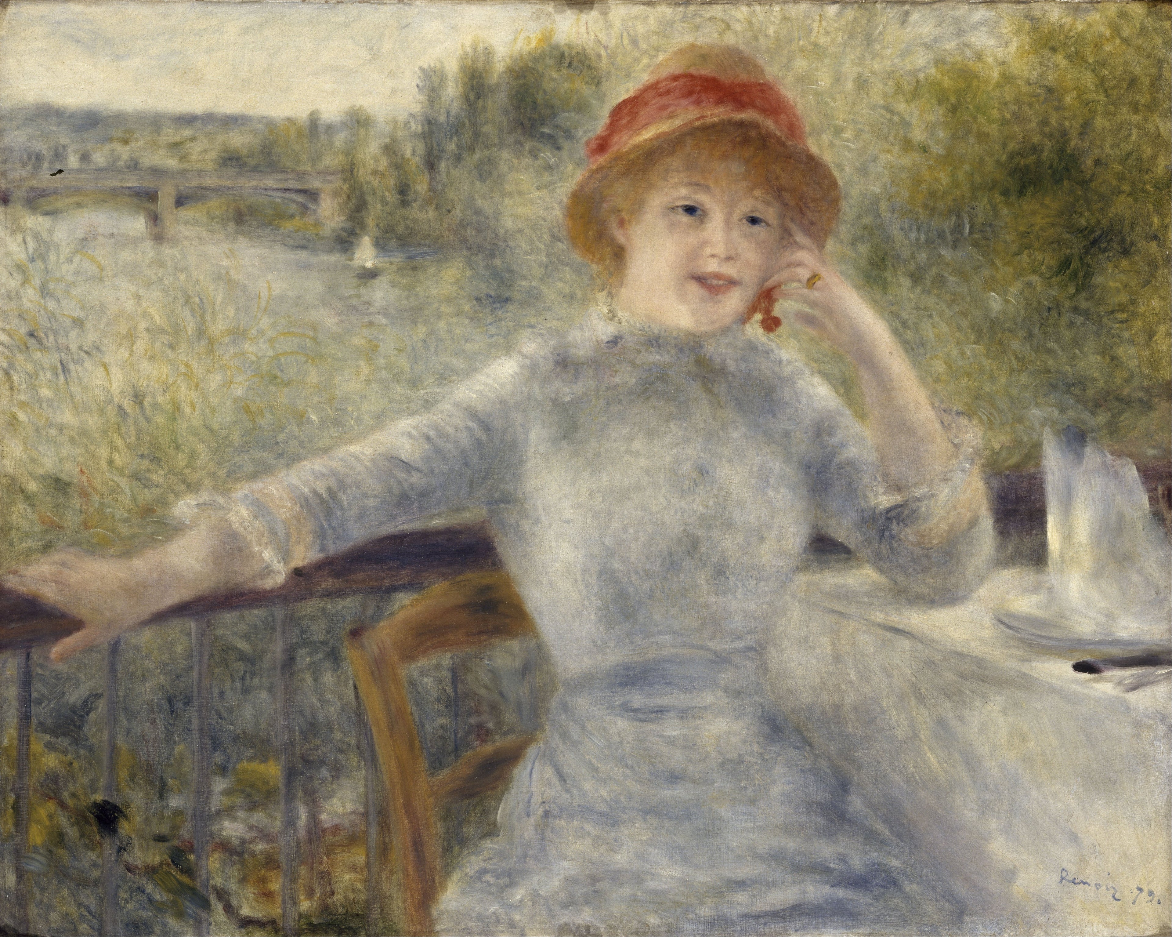 Reproduction du tableau « Alphonsine Fournaise - Pierre-Auguste Renoir » par Alpha Reproduction en peinture à l’huile