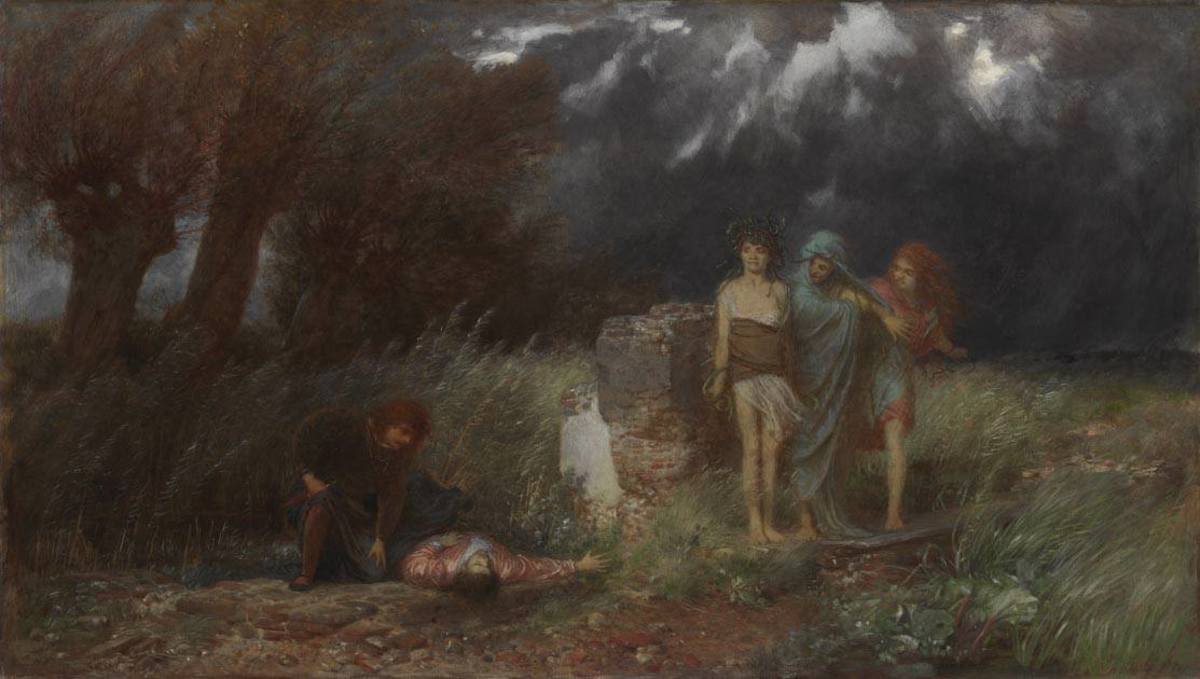 Un meurtrier poursuivi par des Furies - Arnold Böcklin
