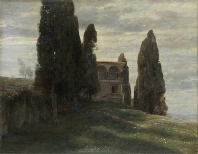 Villa italienne au printemps - Arnold Böcklin