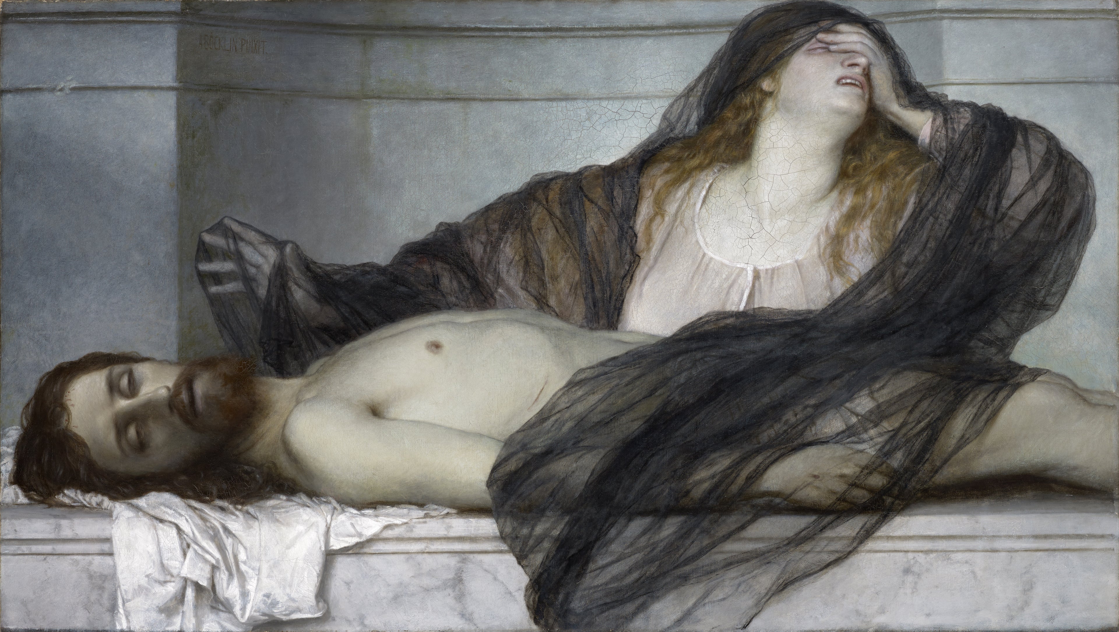 Marie-Madeleine pleurant le Christ mort - Arnold Böcklin