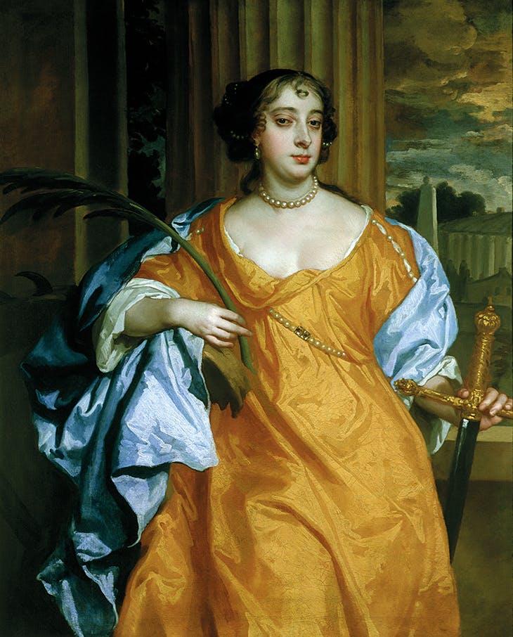 Barbara Villiers, duchesse de Cleveland, dans le rôle de sainte Catherine d'Alexandrie - Peter Lely