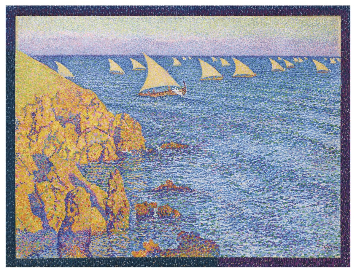 Barques de pêche–Méditerranée - Théo van Rysselberghe
