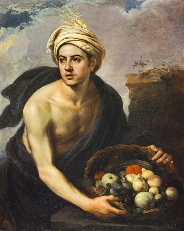 Un jeune homme avec un panier de fruits (personnification de « l'été ») - Bartolomé Esteban Murillo