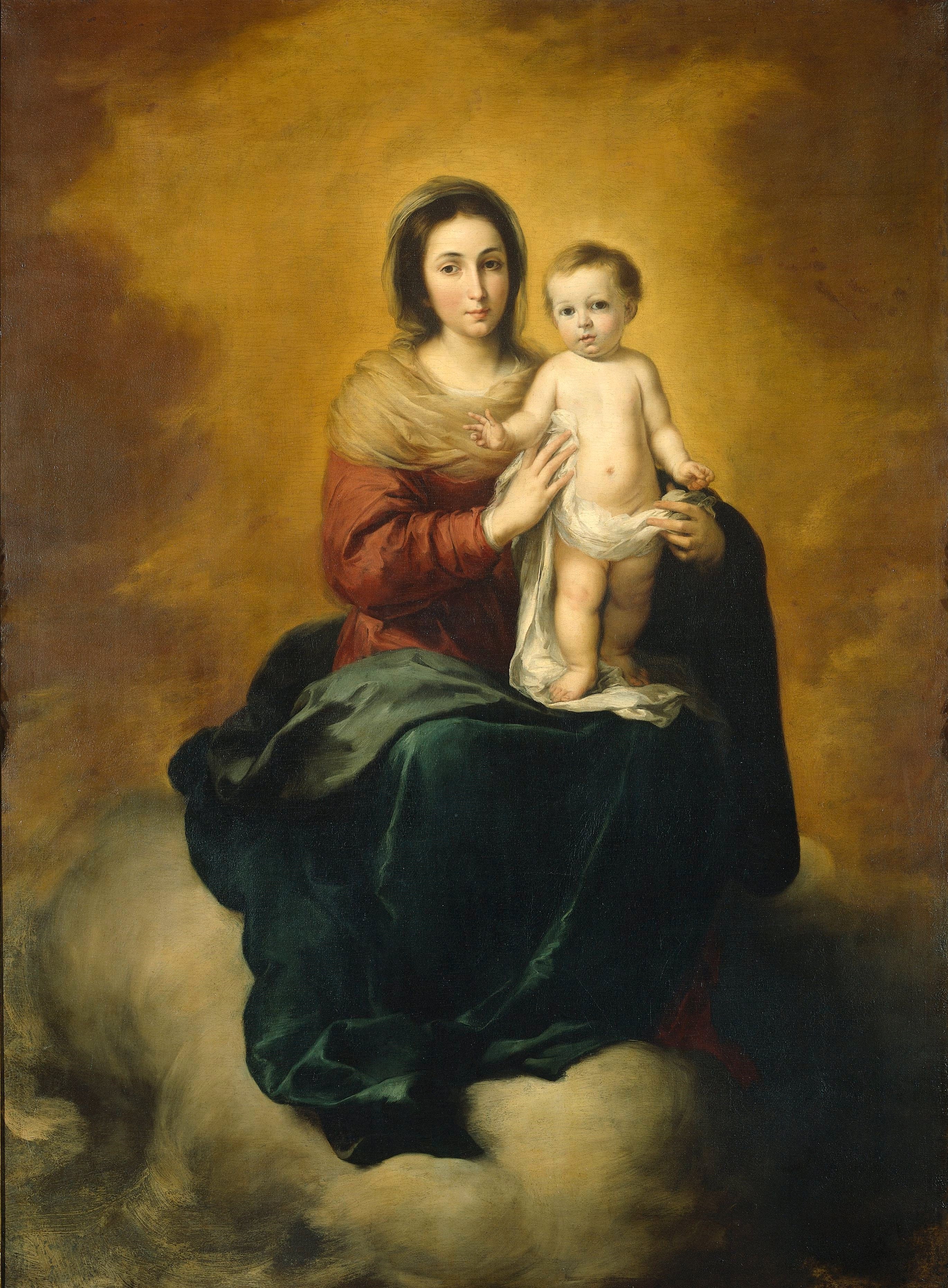 Vierge à l'Enfant. - Bartolomé Esteban Murillo