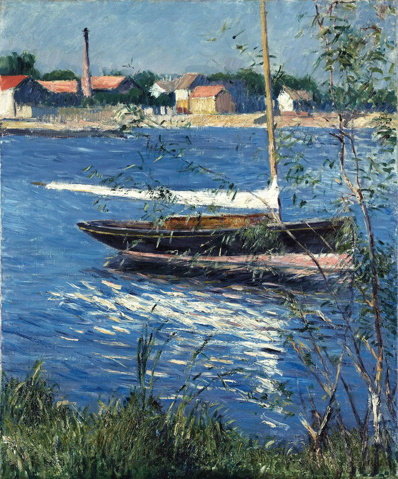 Bateau au mouillage sur la Seine à Argenteuil - Gustave Caillebotte