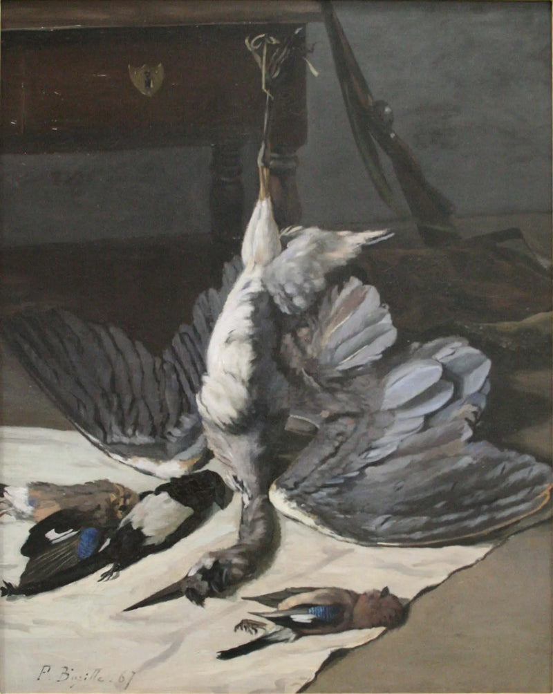 Nature morte au héron - Frédéric Bazille