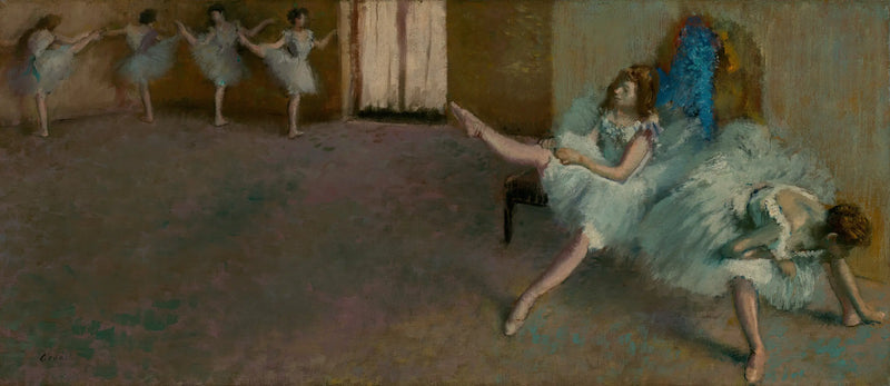 Avant le ballet - Edgar Degas