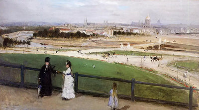 Reproduction du tableau « Vue de Paris des hauteurs du Trocadéro - Berthe Morisot » par Alpha Reproduction en peinture à l’huile