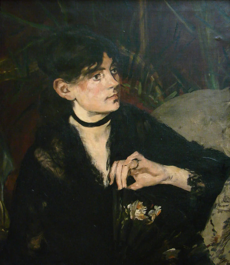 Portrait de Berthe Morisot à l'éventail - Édouard Manet