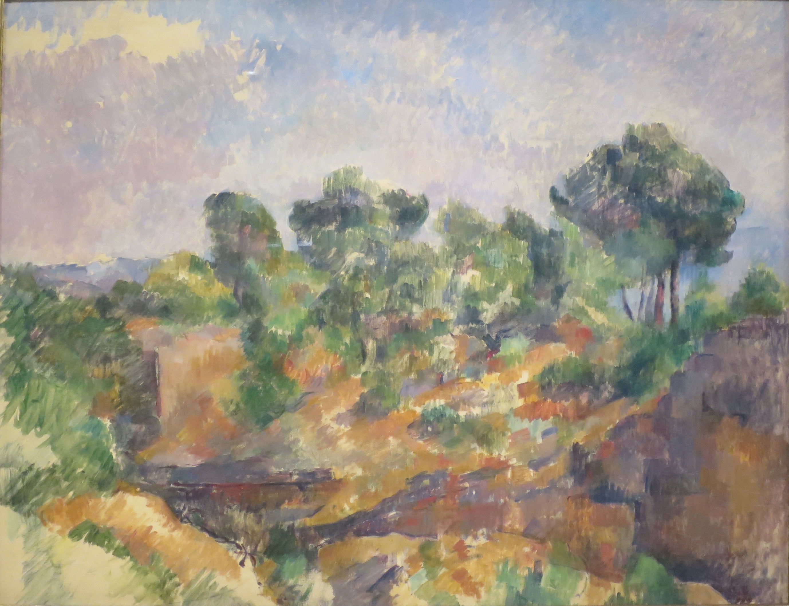 Reproduction du tableau « Bibémus - Paul Cézanne » par Alpha Reproduction en peinture à l’huile