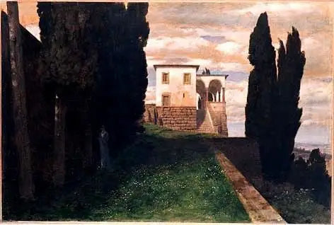 Villa italienne en automne - Arnold Böcklin - Alpha Reproduction