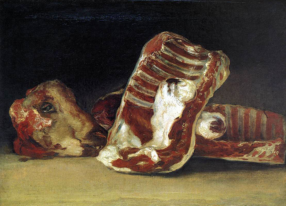 Reproduction du tableau « Nature morte à - Francisco de Goya » par Alpha Reproduction en peinture à l’huile