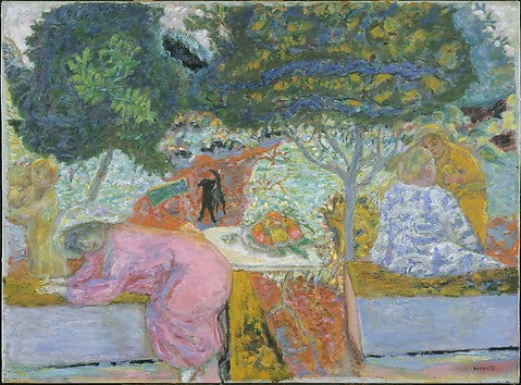 Reproduction du tableau « Matin dans le jardin à Vernonnet - Pierre Bonnard » par Alpha Reproduction en peinture à l’huile