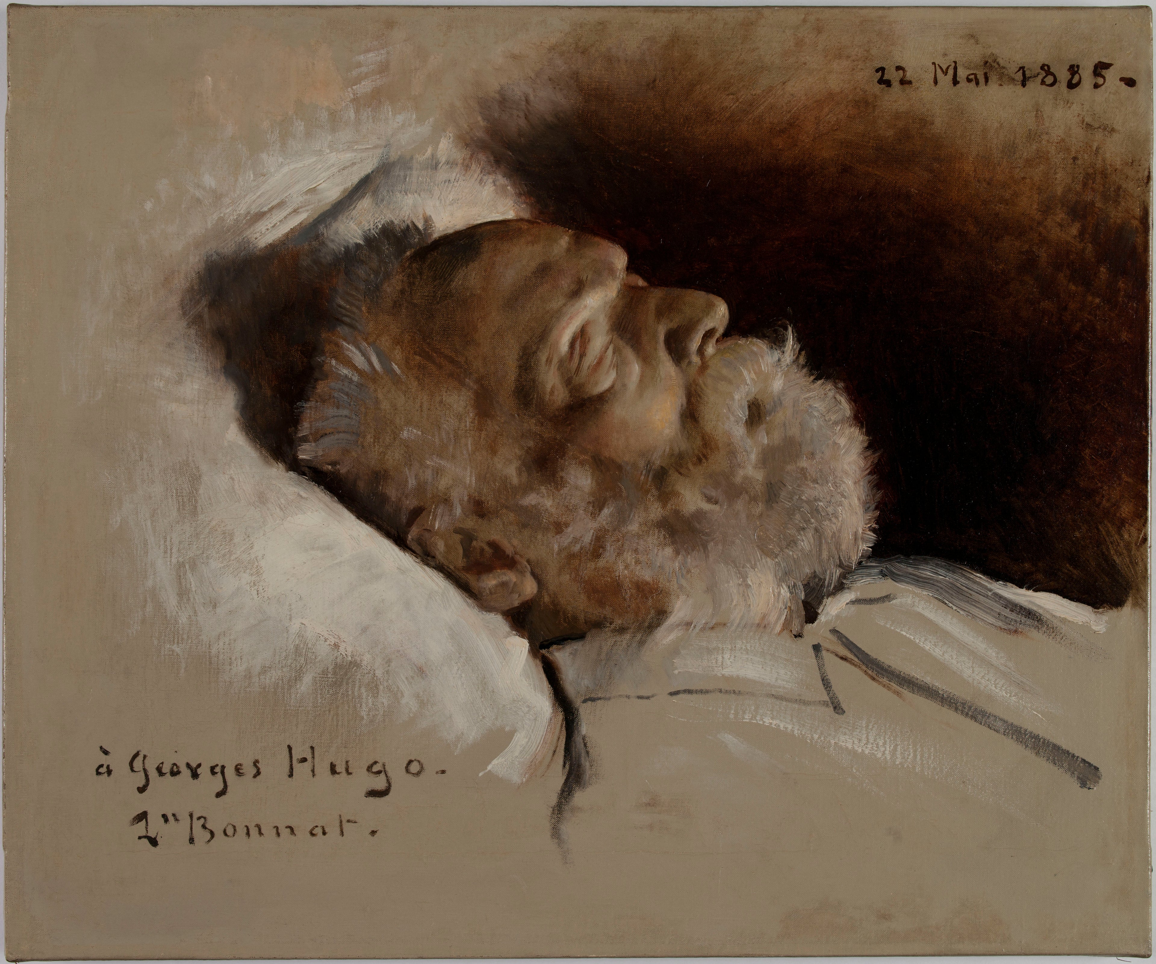 Victor Hugo sur son lit de mort - Léon Bonnat