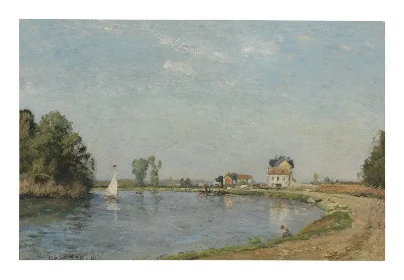 Bords de rivière - Camille Pissarro