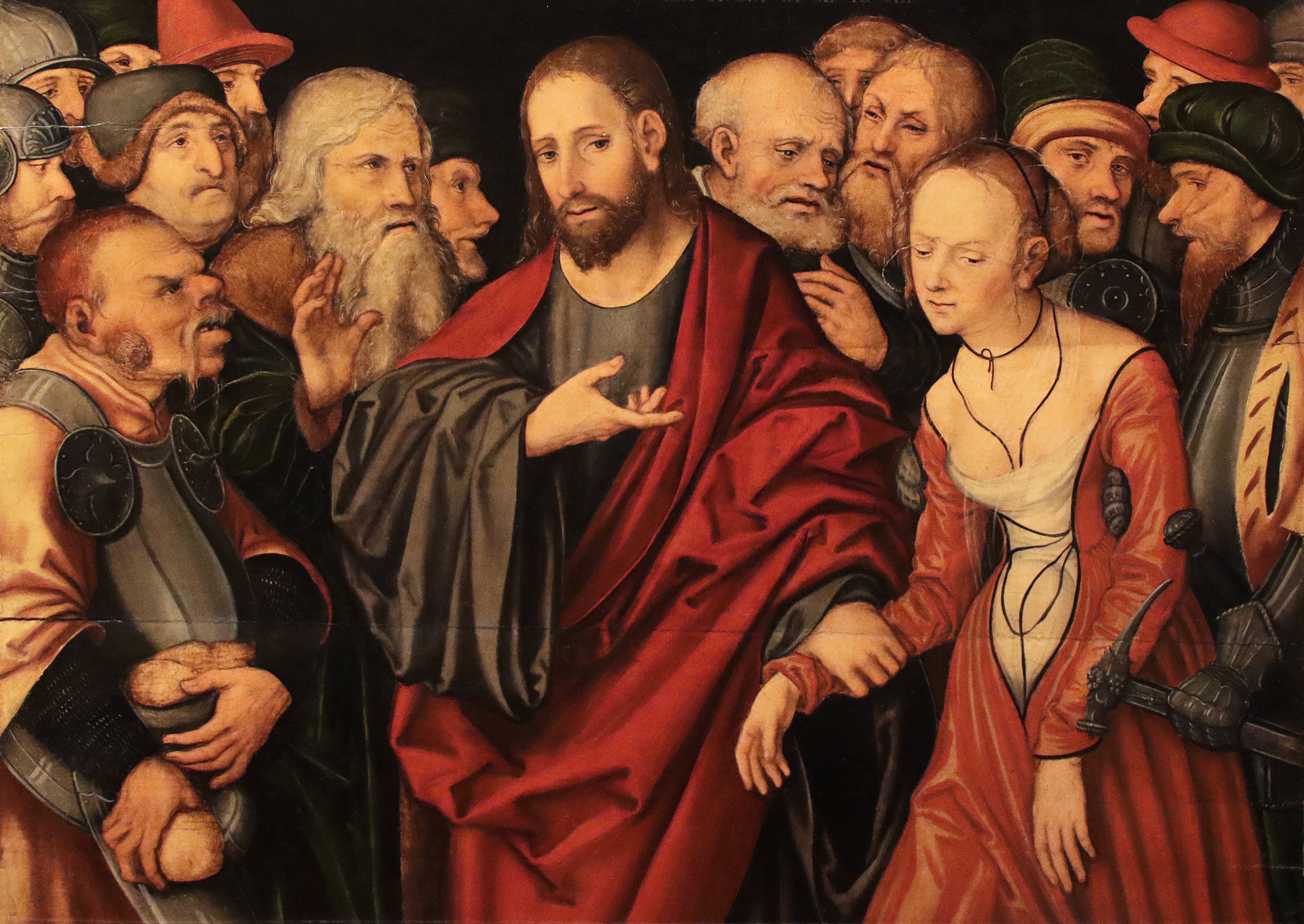 Le Christ et l'adultère - Lucas Cranach the Elder