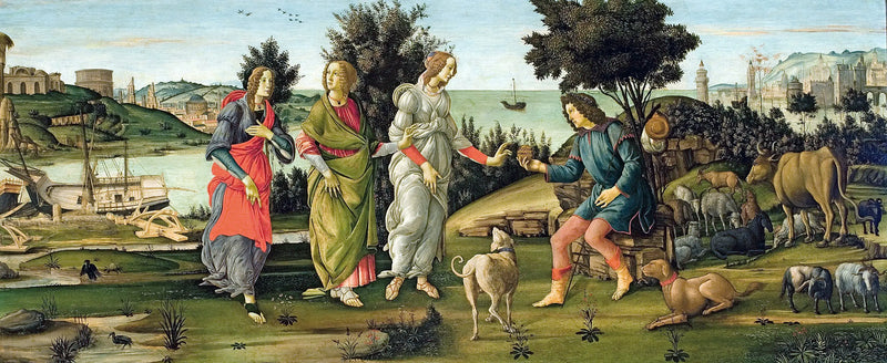 Le Jugement de Pâris - Sandro Botticelli