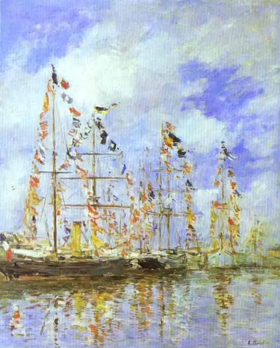 Bassin Yacht à Trouville-Deauville - Eugène Boudin