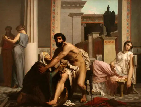Ulysse reconnu par sa nourrice à son retour de Troie - Bouguereau