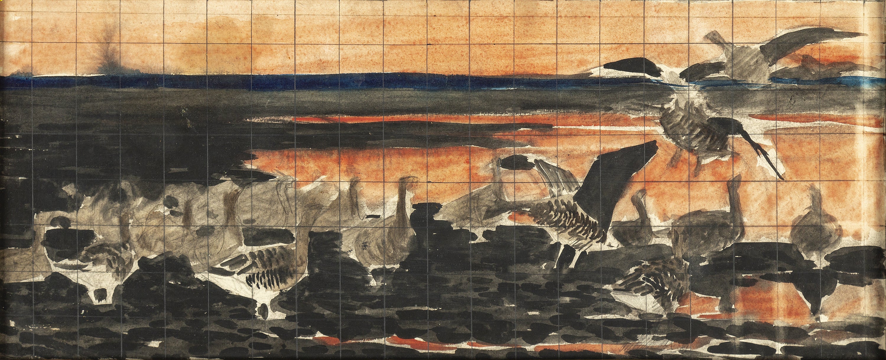 Oies sauvages - Bruno Liljefors