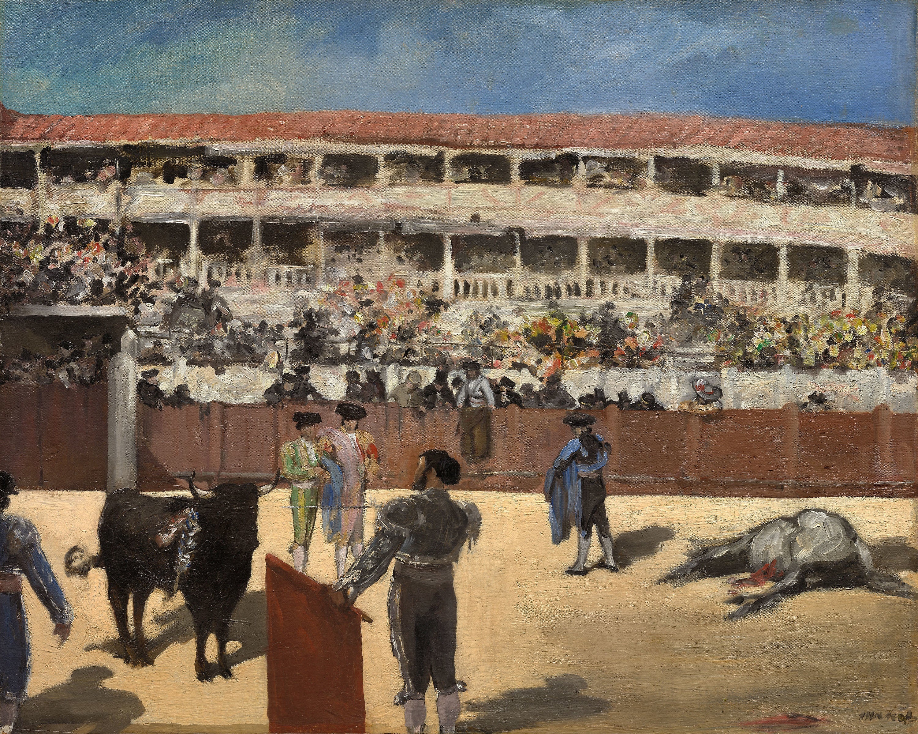 Reproduction du tableau « Corrida : la mort du taureau - Édouard Manet » par Alpha Reproduction en peinture à l’huile