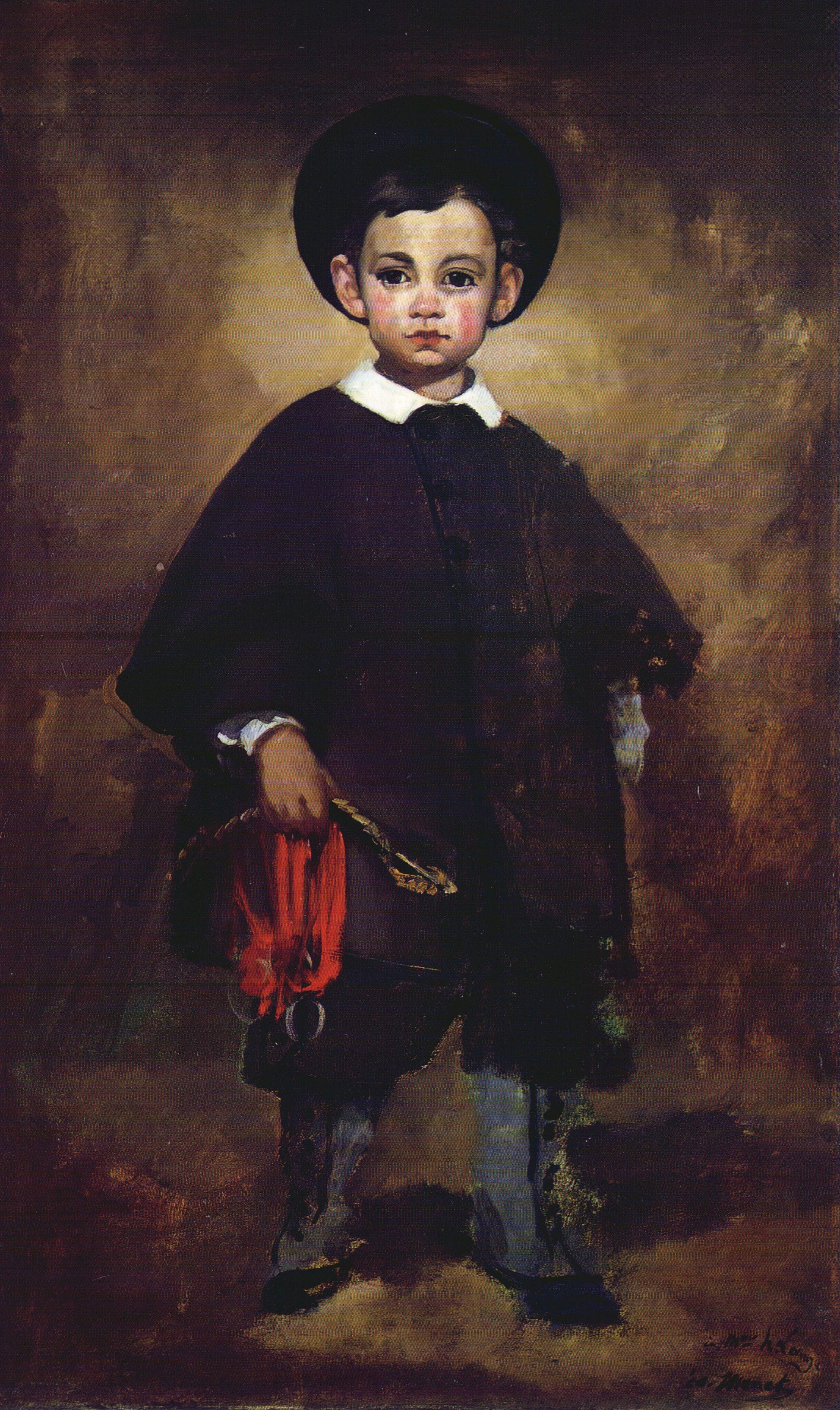 Reproduction du tableau « Le Petit Lange - Édouard Manet » par Alpha Reproduction en peinture à l’huile
