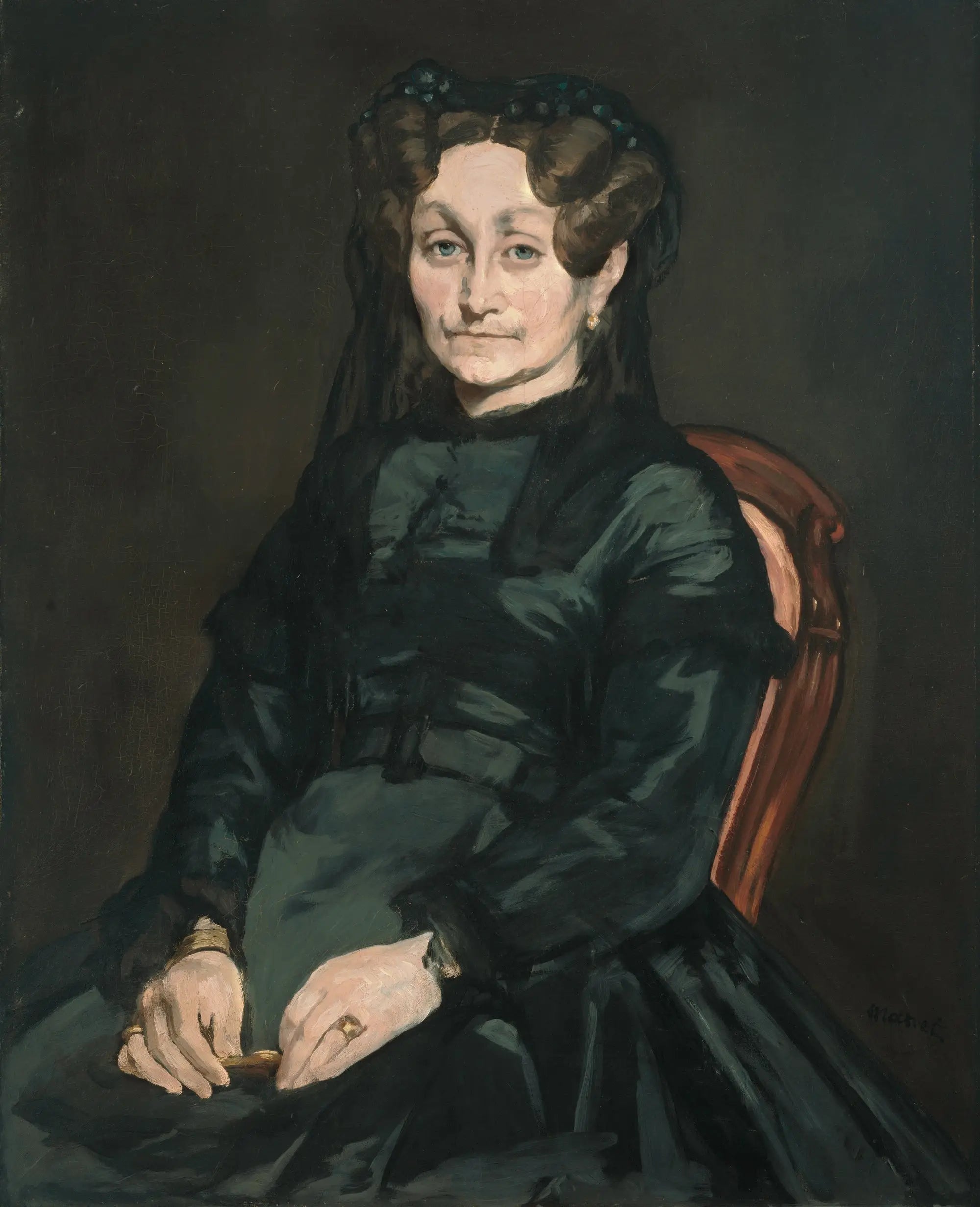 Reproduction du tableau « Madame Auguste Manet - Édouard Manet » par Alpha Reproduction en peinture à l’huile