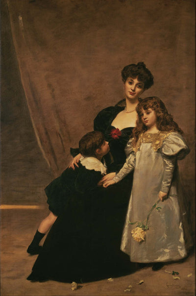 Mme Feydeau et ses enfants - Carolus-Duran