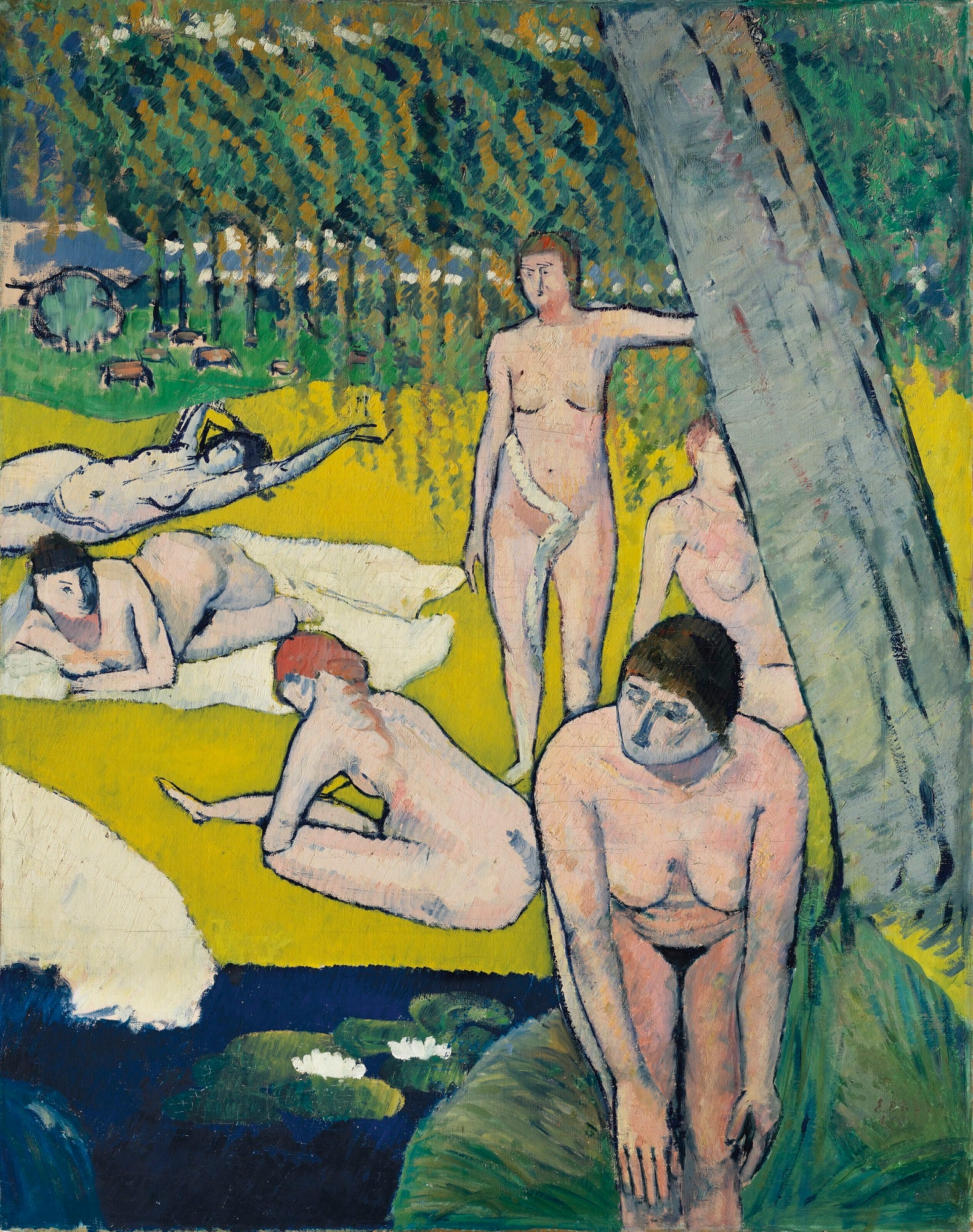 Baigneuses aux nénuphars - Émile Bernard