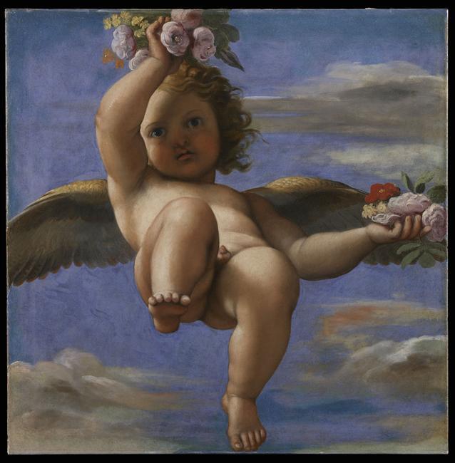 Amour répandant des fleurs - Annibale Carracci