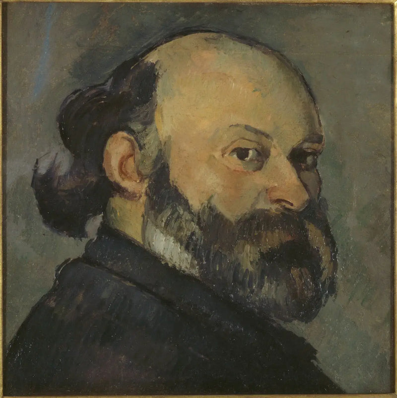 Portrait de l’artiste regardant par-dessus son épaule - Paul Cézanne