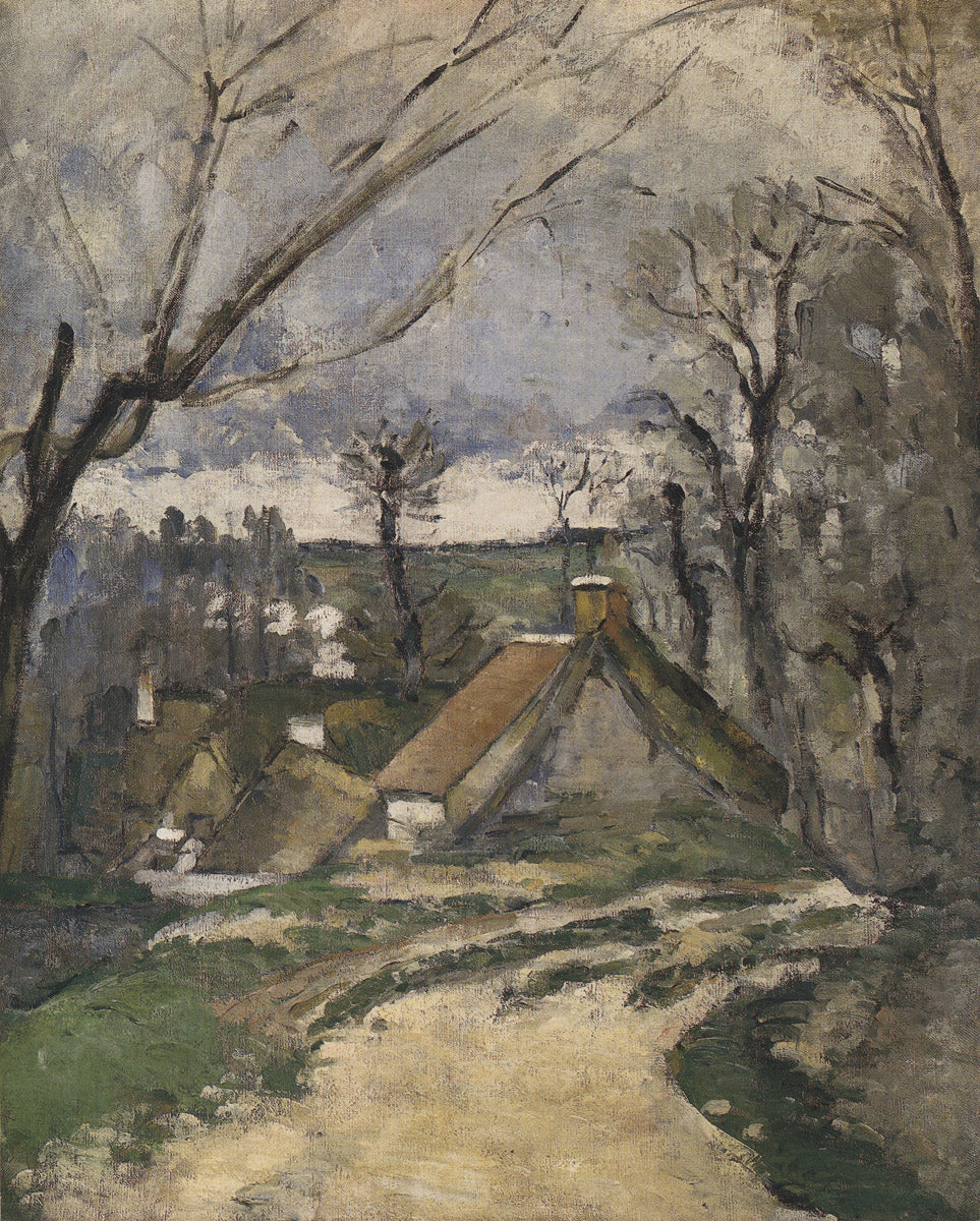 Reproduction du tableau « Chaumières à Auvers-sur-Oise - Paul Cézanne » par Alpha Reproduction en peinture à l’huile