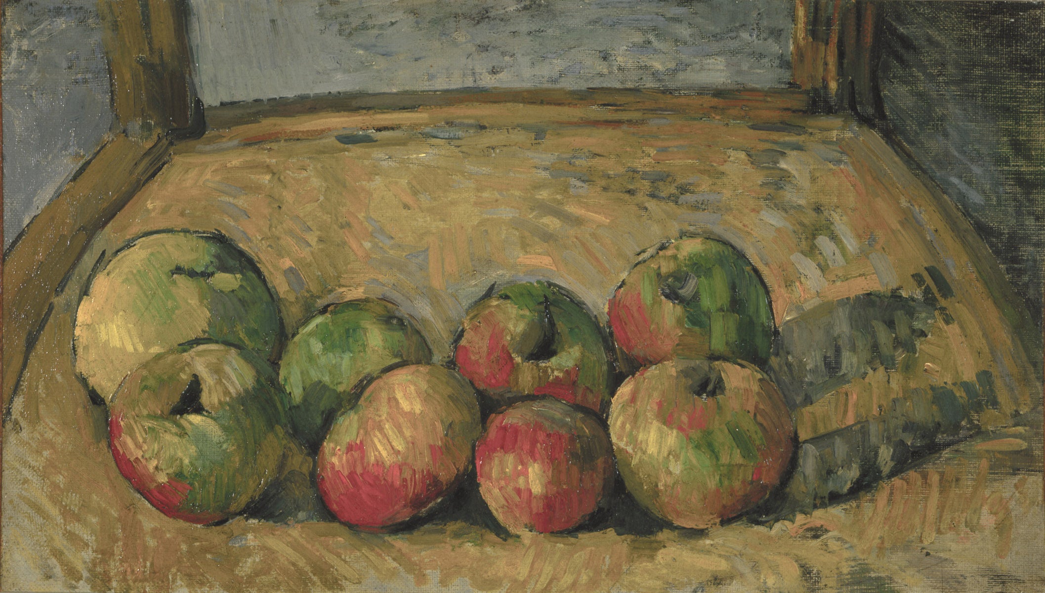 Reproduction du tableau « Pommes sur une chaise - Paul Cézanne » par Alpha Reproduction en peinture à l’huile