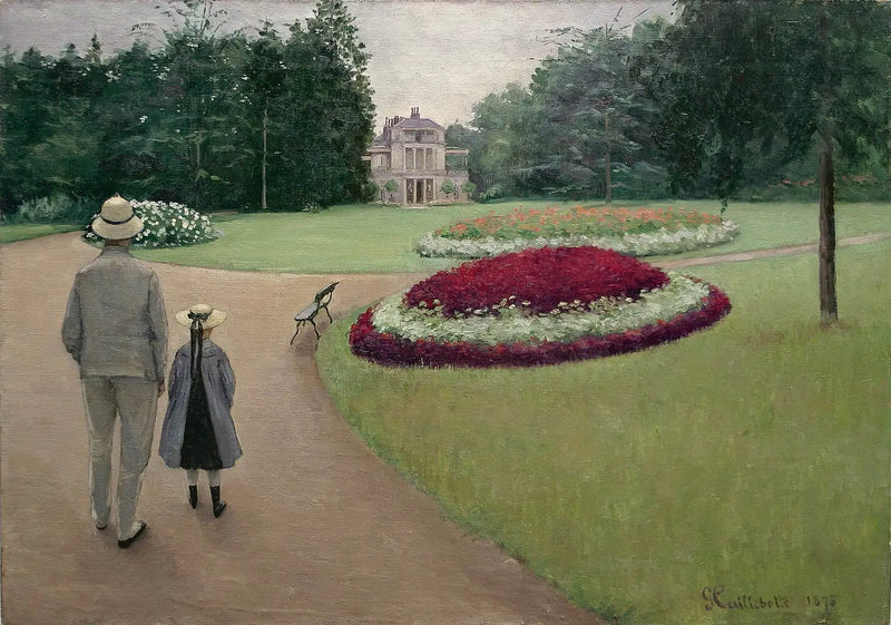 Le parc de la propriété Caillebotte à Yerres - Gustave Caillebotte