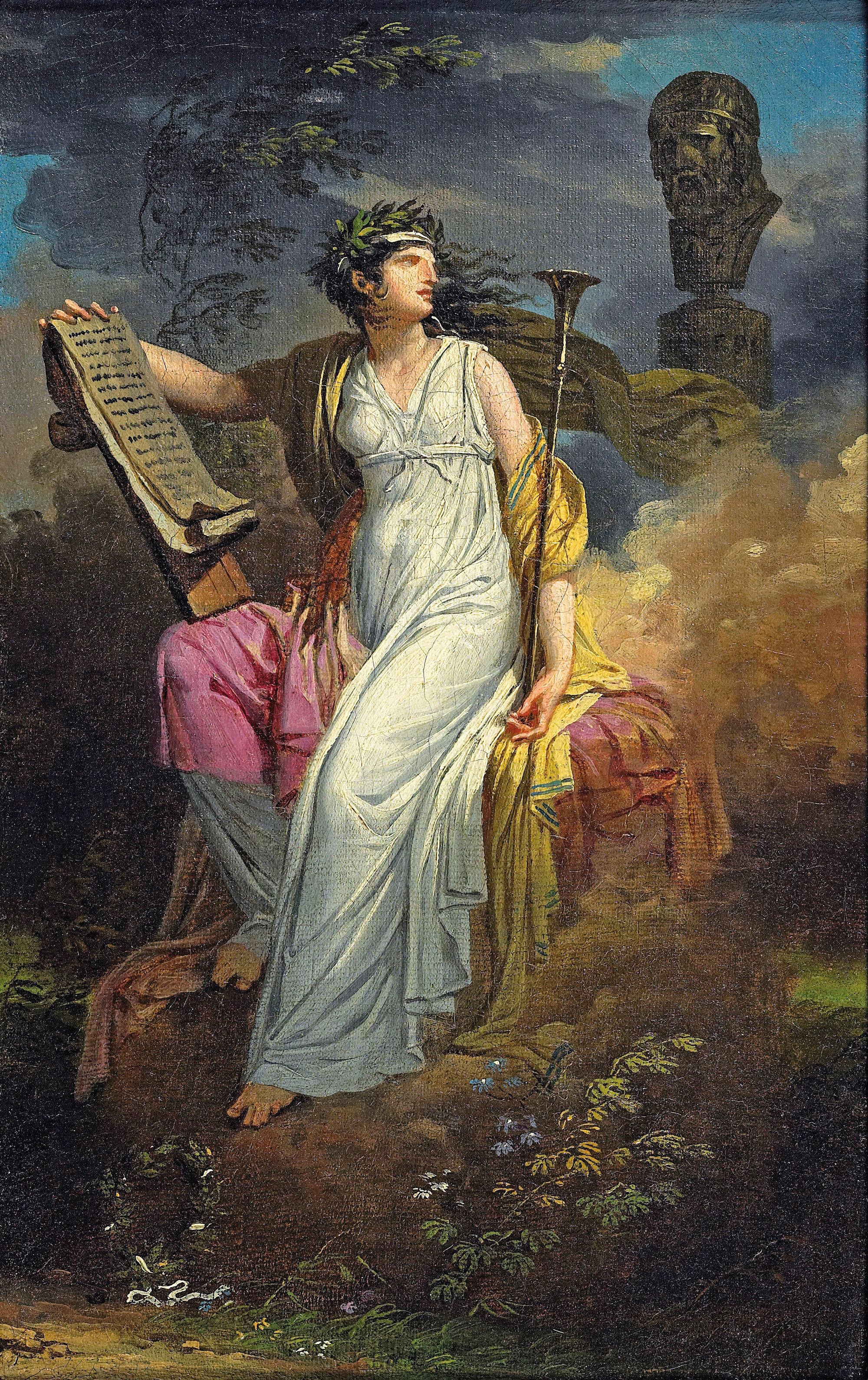 Calliope, muse de la poésie - Charles Meynier