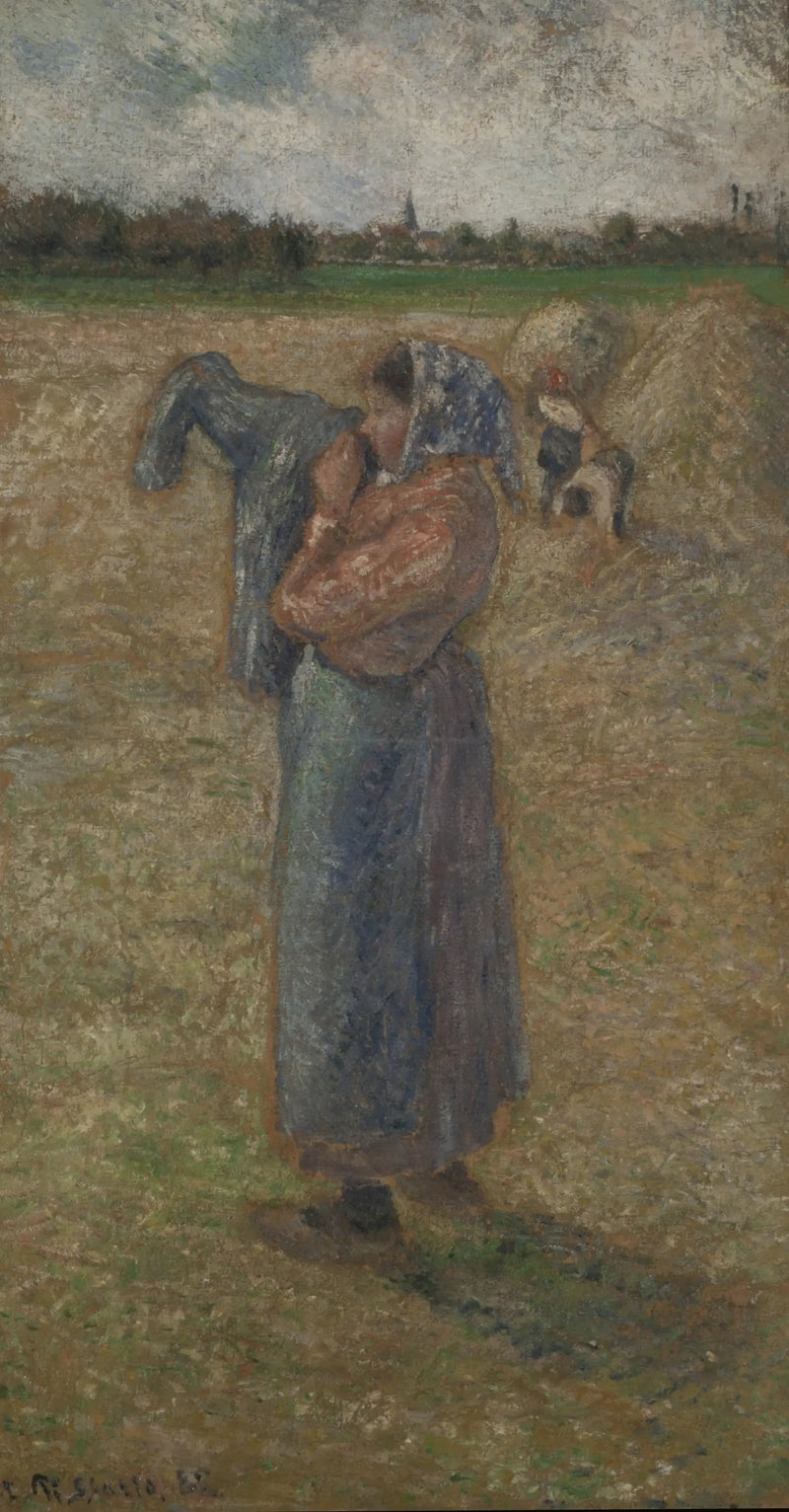 Femme dans un champ - Camille Pissarro