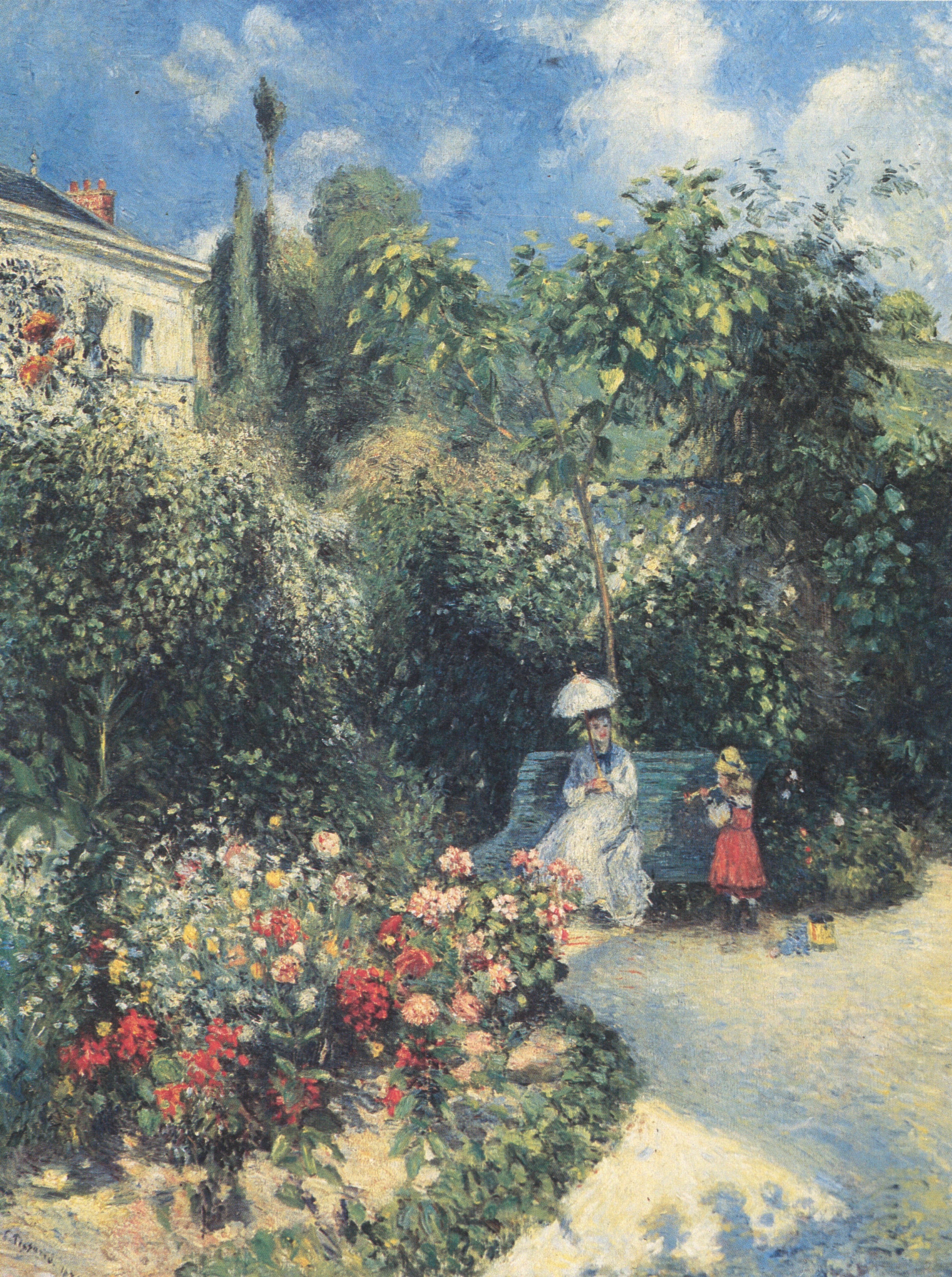 Reproduction du tableau « Dans le Jardin des Mathurins, Pontoise - Camille Pissarro » par Alpha Reproduction en peinture à l’huile