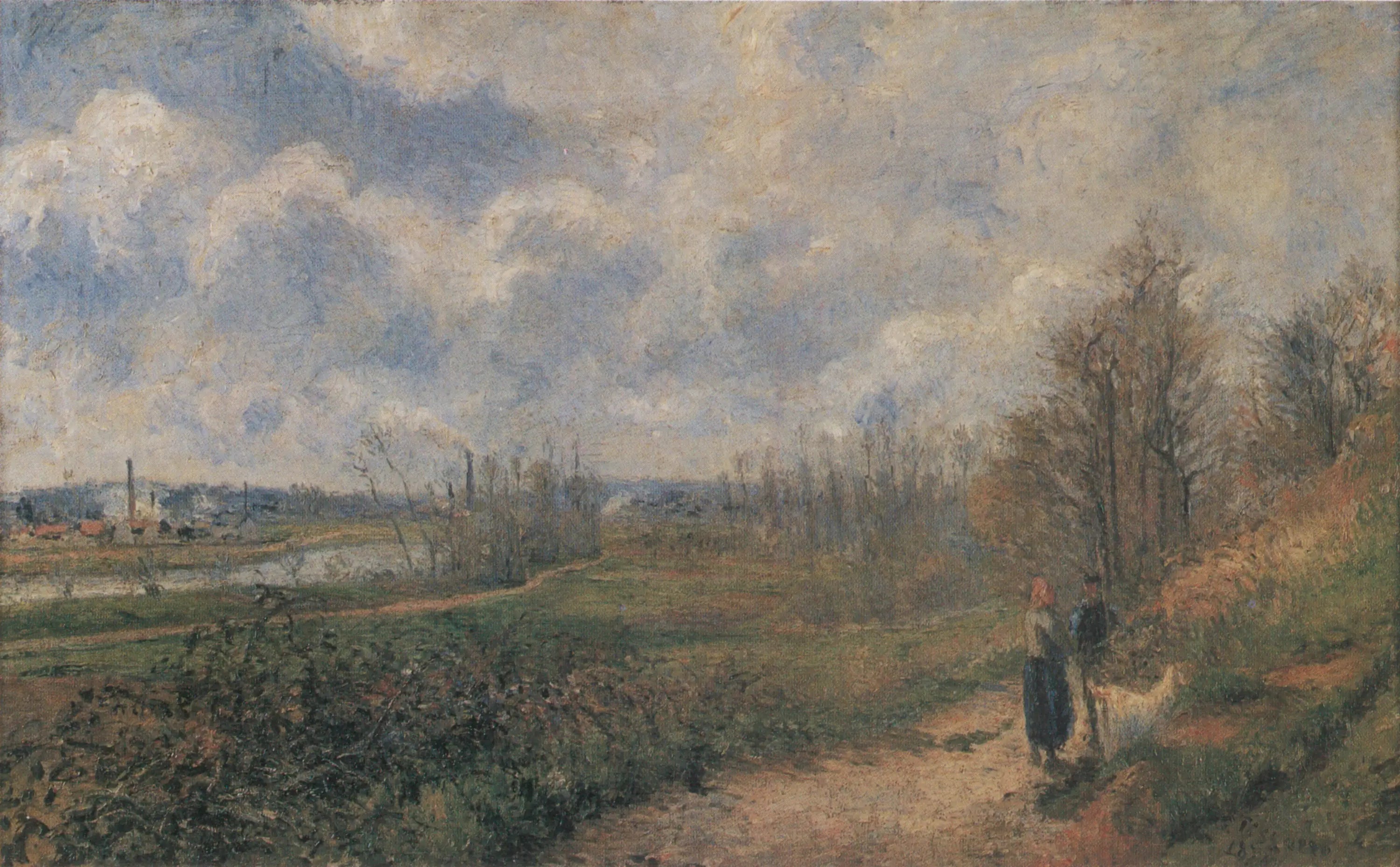 Reproduction du tableau « La Sente du Chou - Camille Pissarro » par Alpha Reproduction en peinture à l’huile