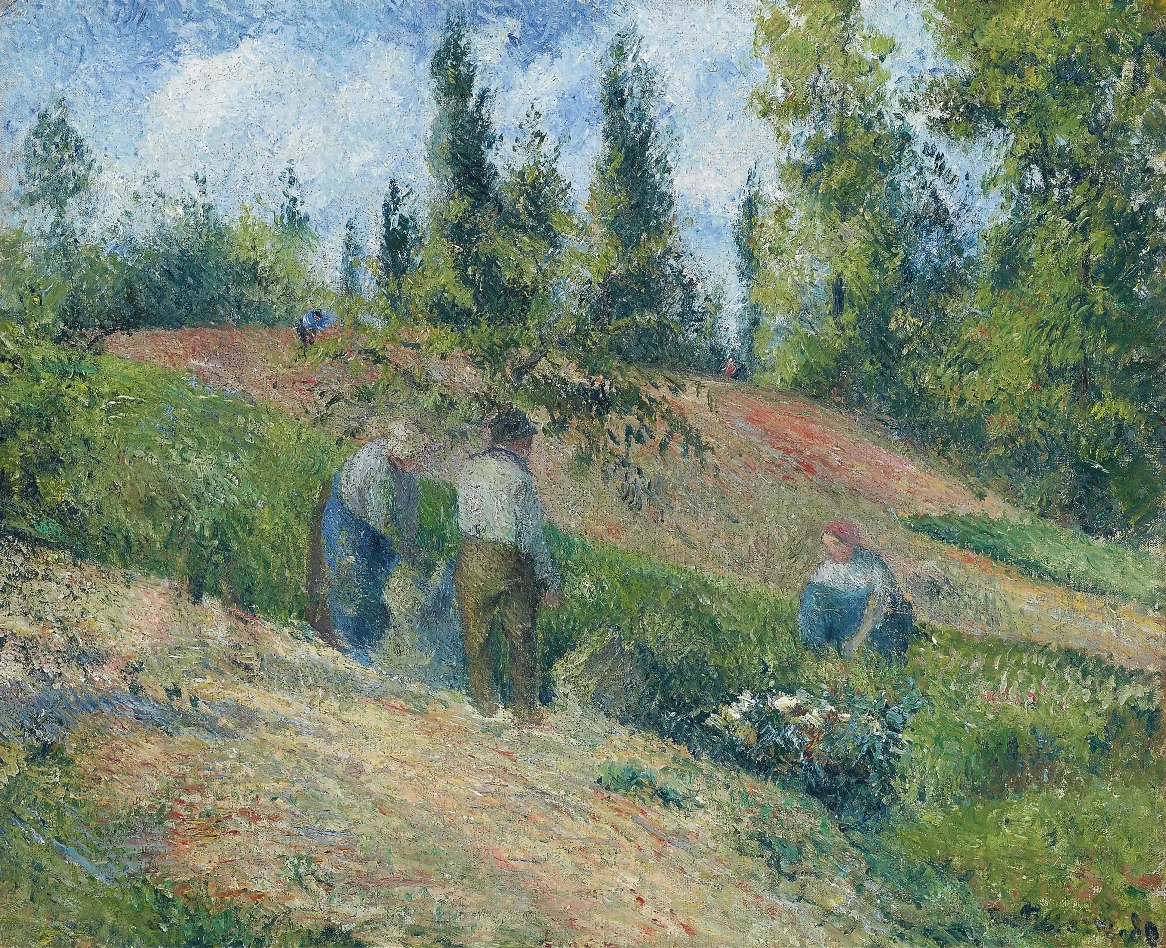 Reproduction du tableau « Récolte des pommes, Pontoise - Camille Pissarro » par Alpha Reproduction en peinture à l’huile