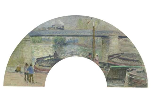 Reproduction du tableau « Le Pont de chemin de fer à Pontoise - Camille Pissarro » par Alpha Reproduction en peinture à l’huile