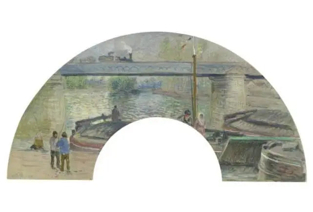 Reproduction du tableau « Le Pont de chemin de fer à Pontoise - Camille Pissarro » par Alpha Reproduction en peinture à l’huile