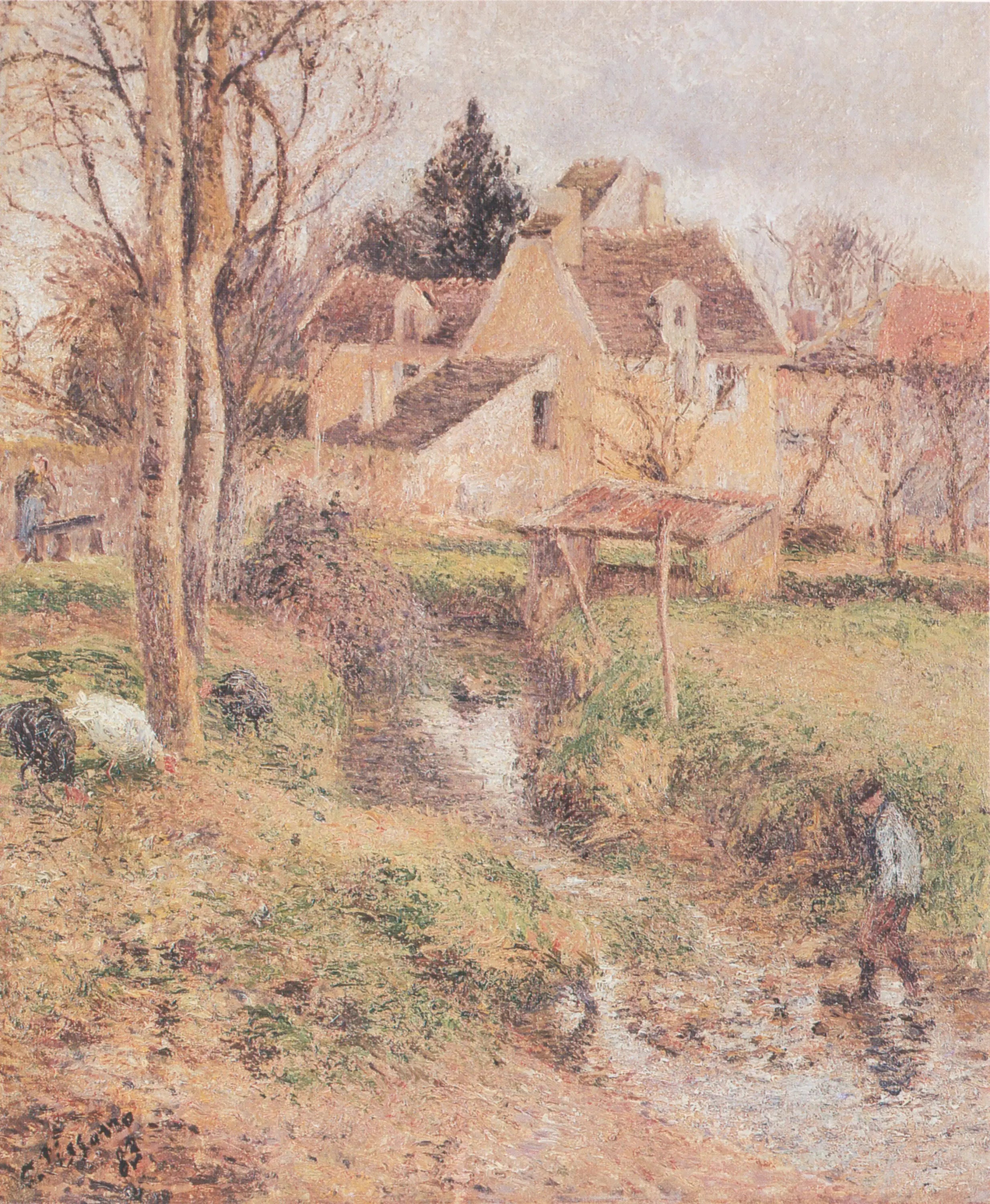 Reproduction du tableau « Le Ruisseau à Osny - Camille Pissarro » par Alpha Reproduction en peinture à l’huile