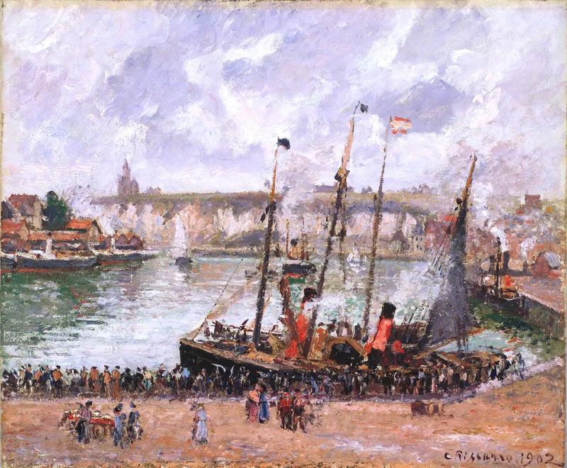 Le Port de Dieppe - Camille Pissarro