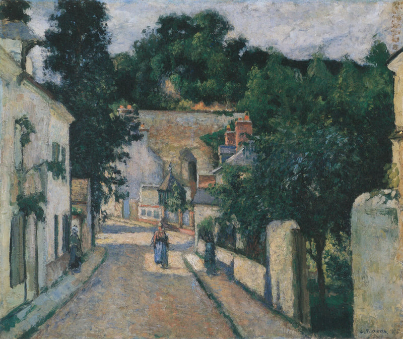 Rue de l'Hermitage, à Pontoise - Camille Pissarro