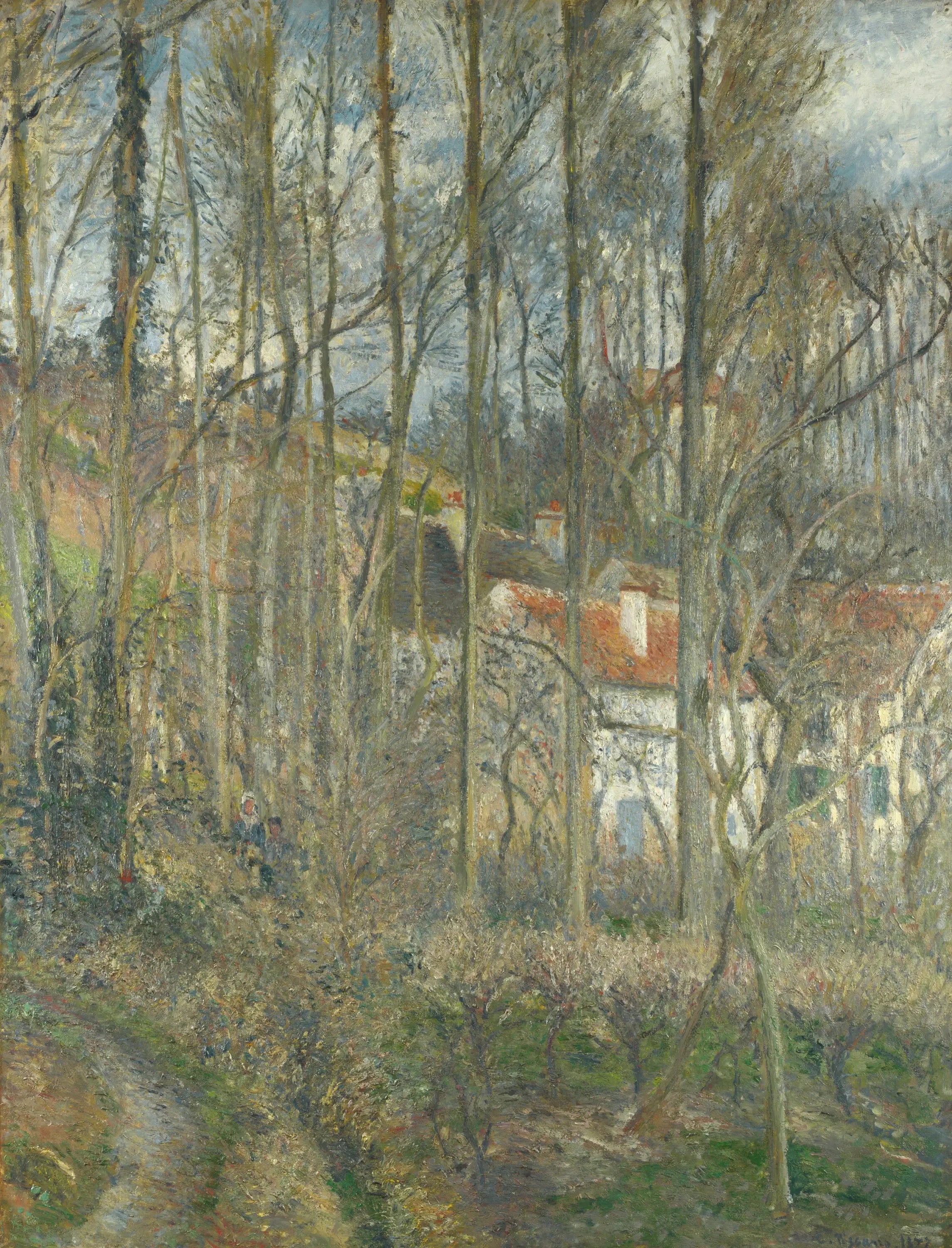 Reproduction du tableau « Côte des Bœufs à L'Hermitage, Pontoise - Camille Pissarro » par Alpha Reproduction en peinture à l’huile