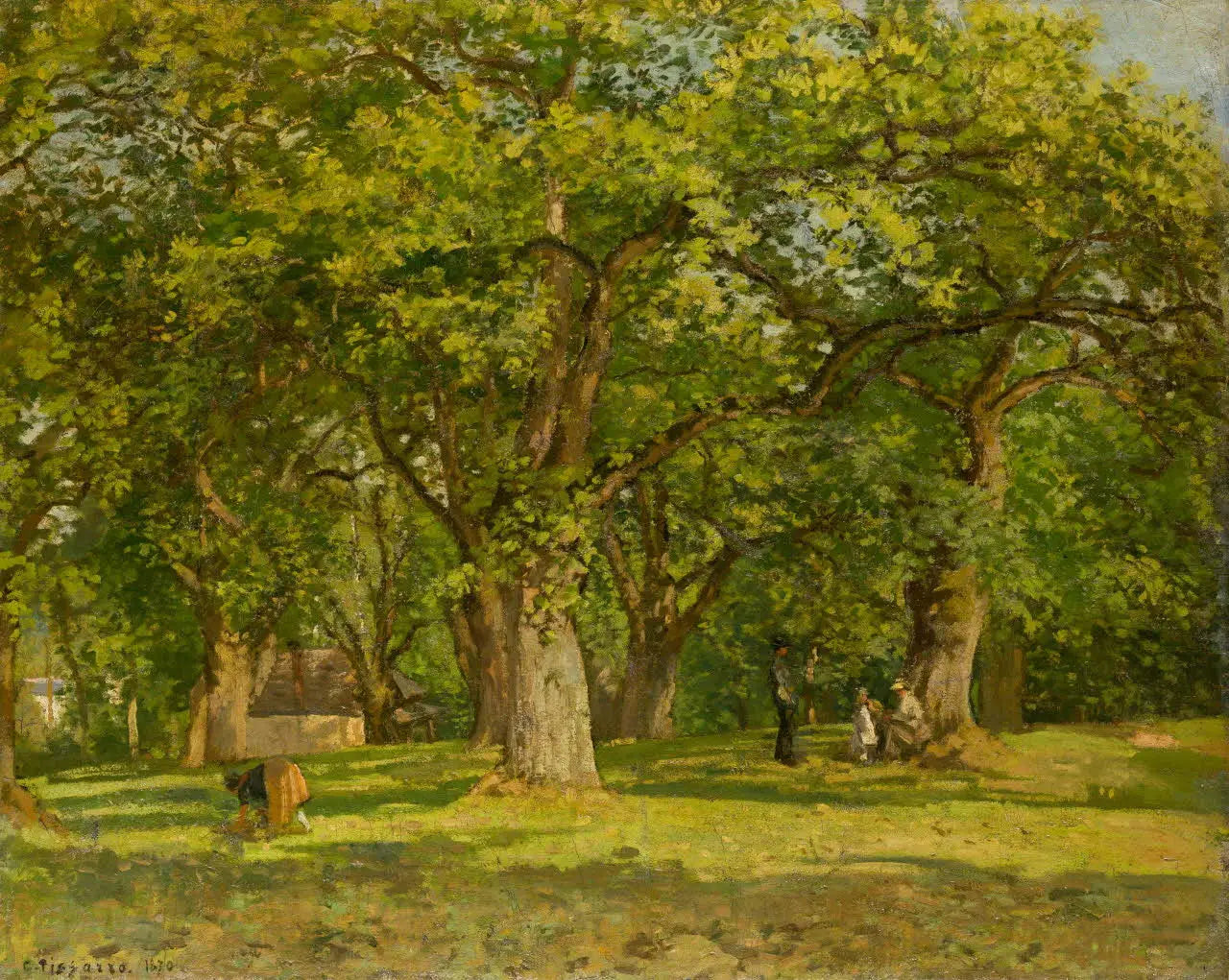 Reproduction du tableau « La Forêt - Camille Pissarro » par Alpha Reproduction en peinture à l’huile