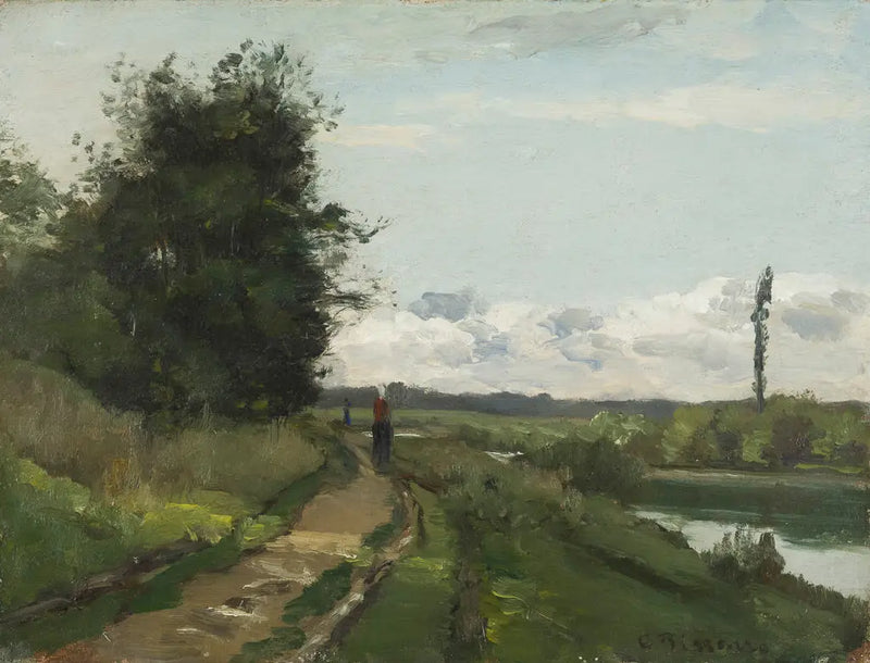 Les bords de Seine à Bougival - Camille Pissarro