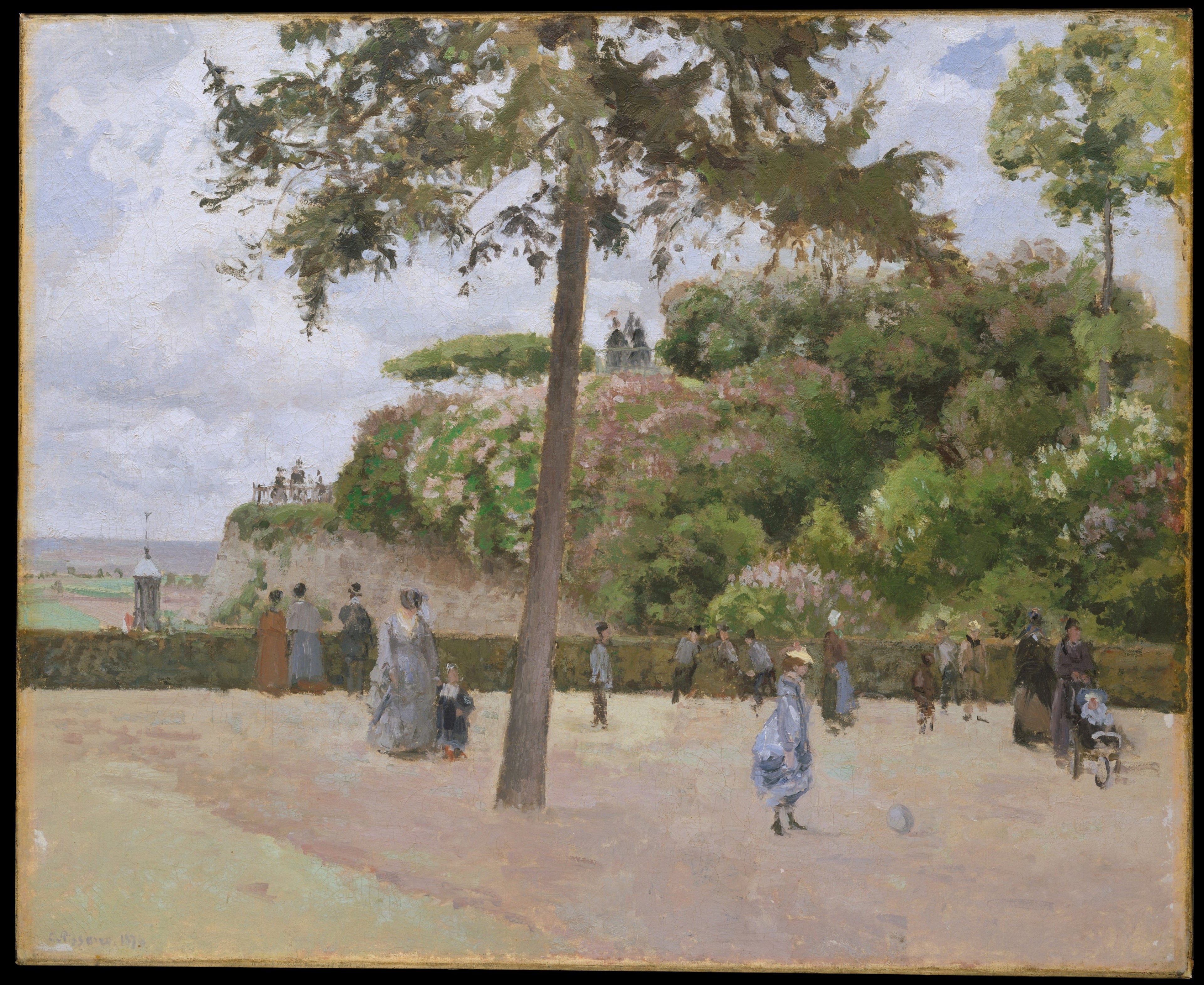 Reproduction du tableau « Le Jardin de la Ville, Pontoise - Camille Pissarro » par Alpha Reproduction en peinture à l’huile
