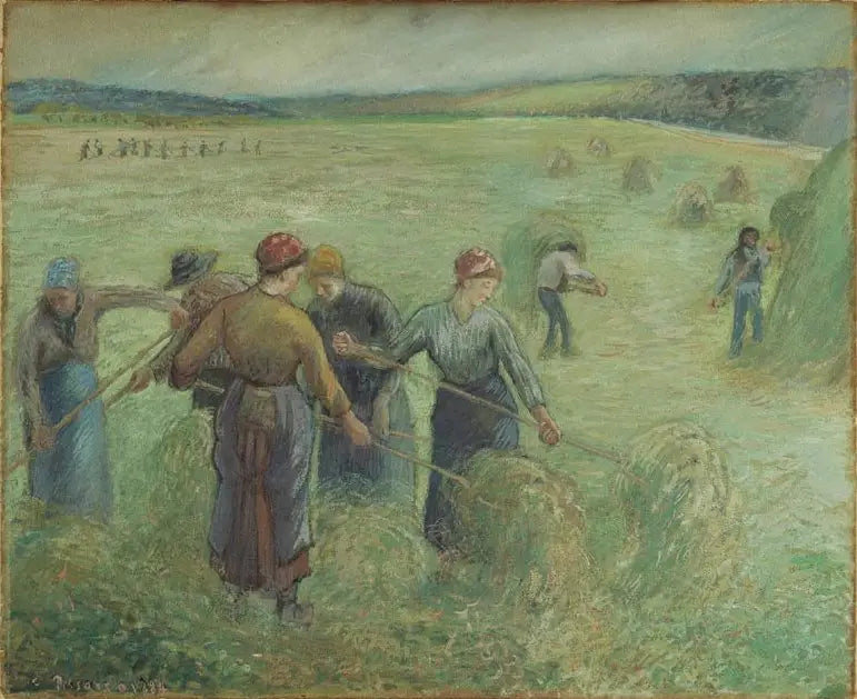 Reproduction du tableau « Les Faneuses - Camille Pissarro » par Alpha Reproduction en peinture à l’huile