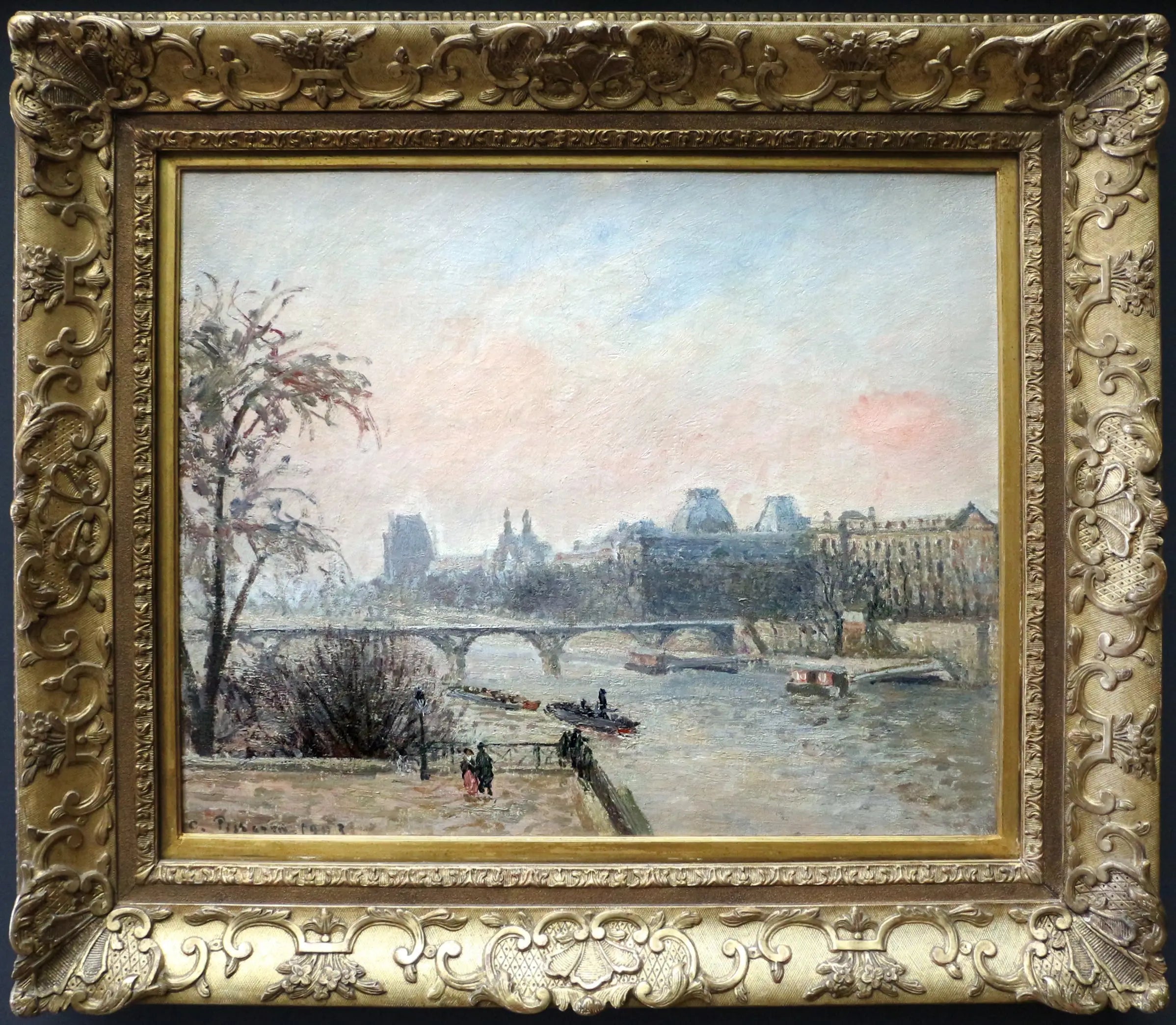 Reproduction du tableau « La Seine et le Louvre - Camille Pissarro » par Alpha Reproduction en peinture à l’huile